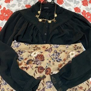 Who What Wear sheer blouse.